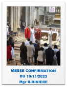 MESSE CONFIRMATION DU 19/11/2023 Mgr B.RIVIERE