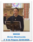 MESSE Divine Miséricorde 2° D de Pâques 22/04/2026